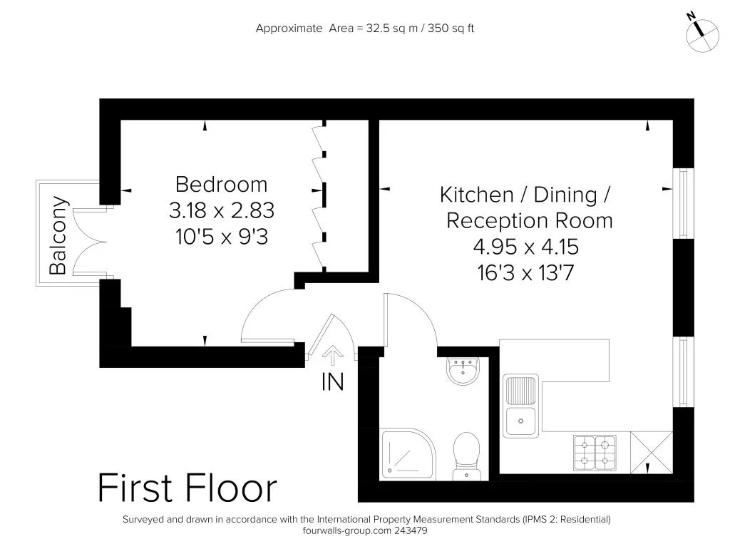 1 bedroom terraced house for rent
