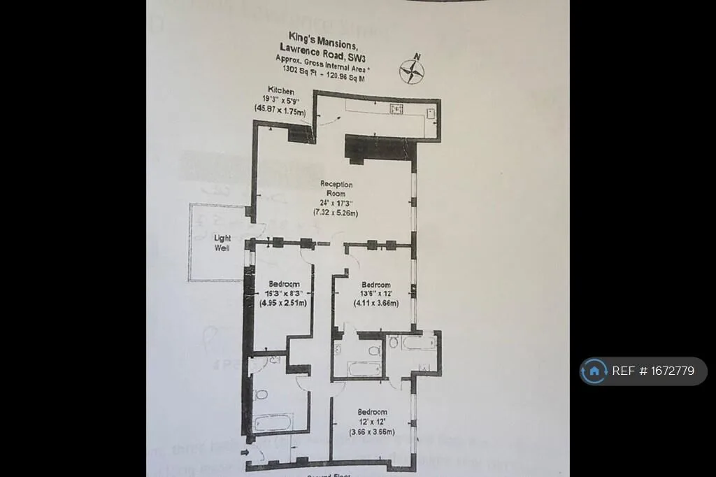 3 bedroom flat for rent