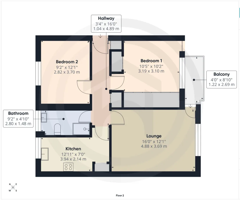 2 bedroom flat for rent