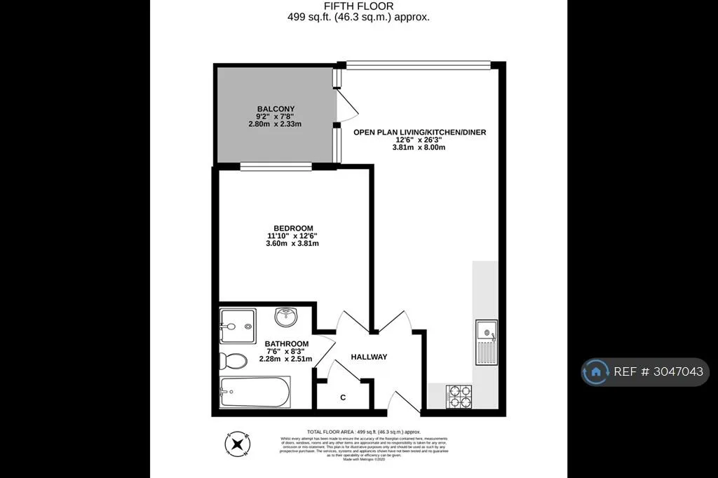 1 bedroom flat for rent