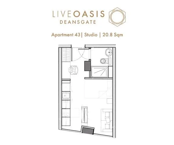 Studio apartment for rent