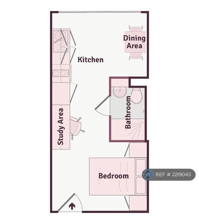 Studio flat for rent