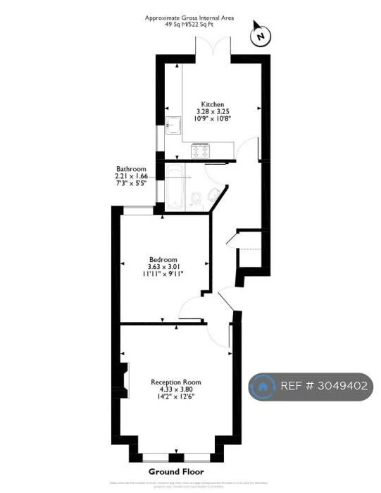 1 bedroom flat for rent