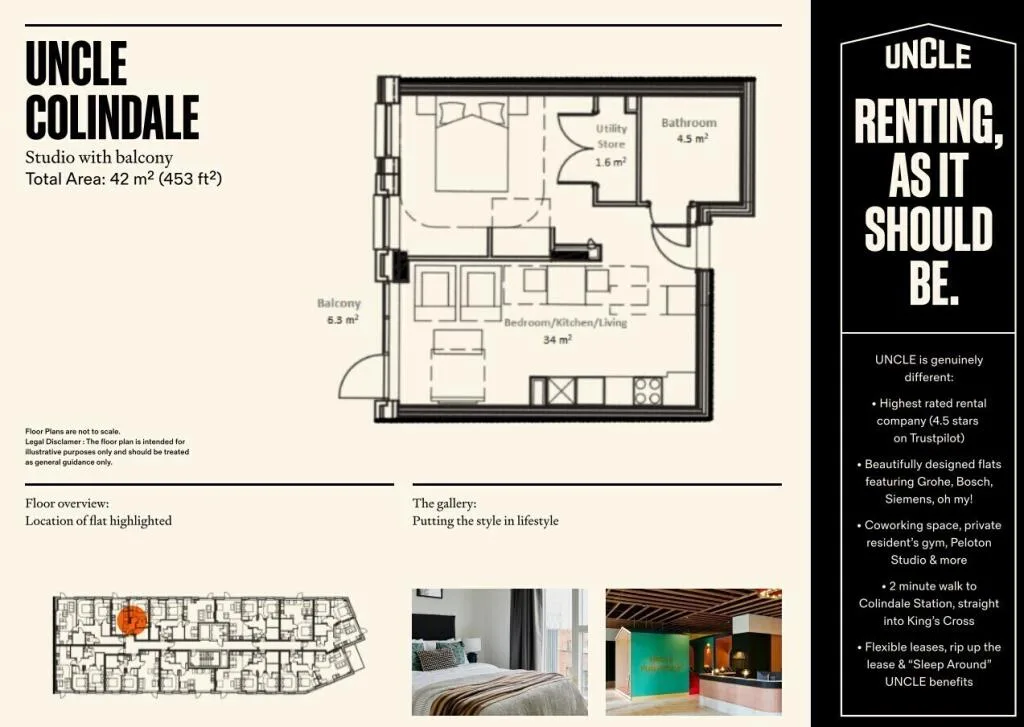 Studio apartment for rent