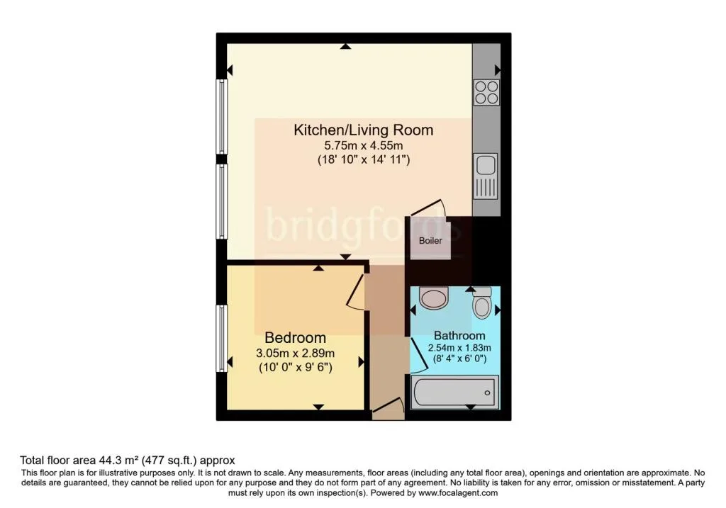 1 bedroom apartment for rent