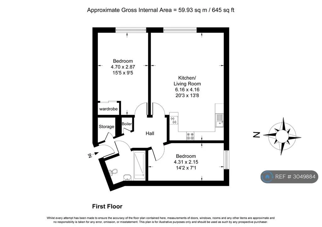 2 bedroom flat for rent