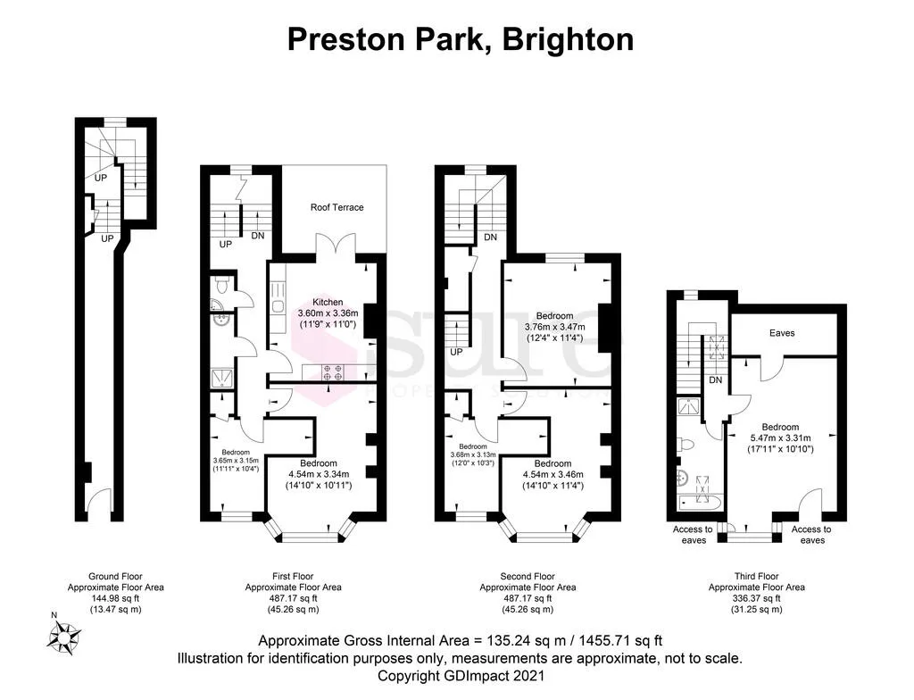1 bedroom maisonette for rent