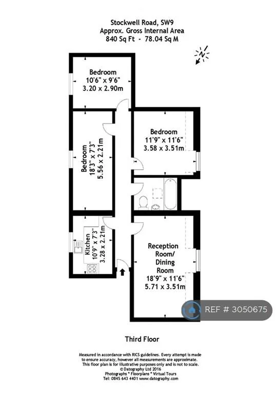 3 bedroom flat for rent