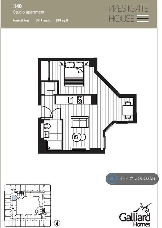 Studio flat for rent