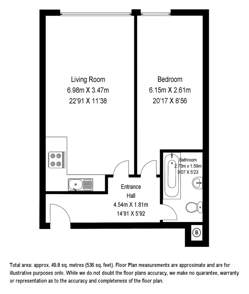1 bedroom terraced house for rent