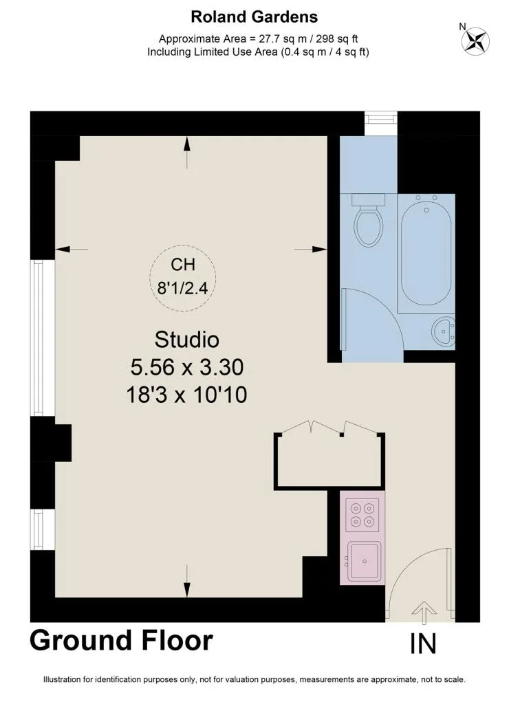 Studio flat for rent