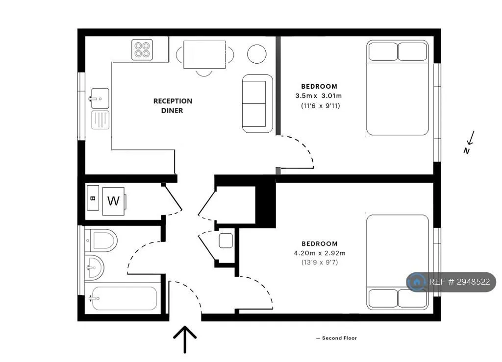 2 bedroom flat for rent