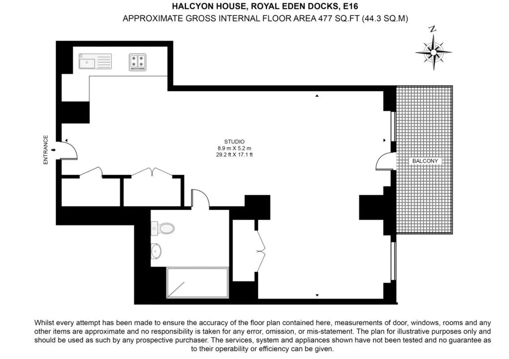 Studio flat for rent