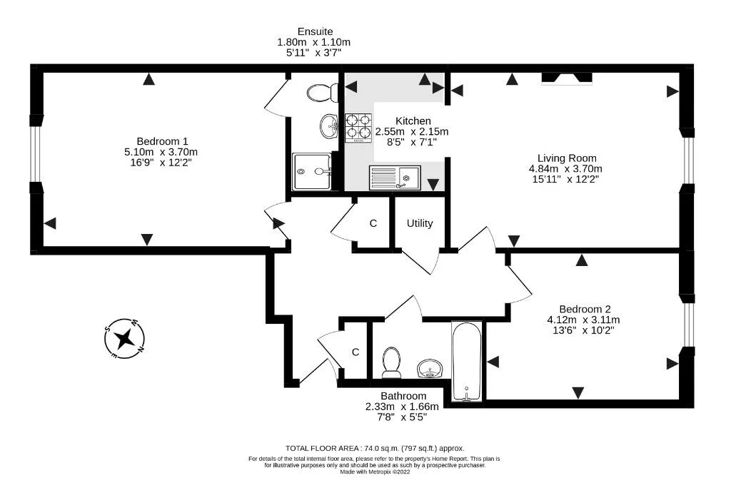 2 bedroom flat for rent