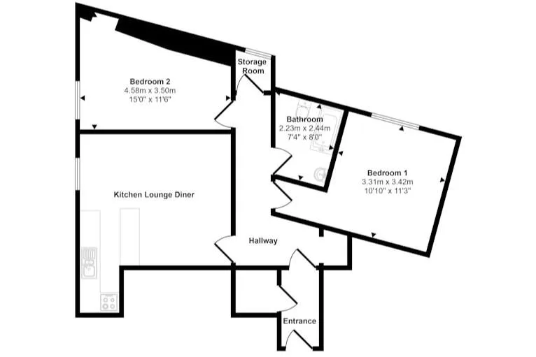 2 bedroom flat for rent