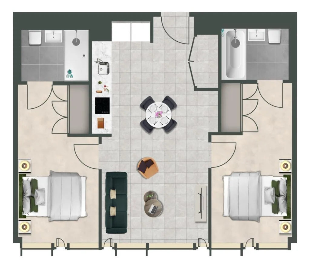 2 bedroom apartment for rent