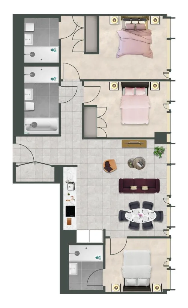 3 bedroom apartment for rent