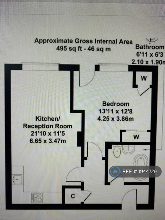 1 bedroom flat for rent