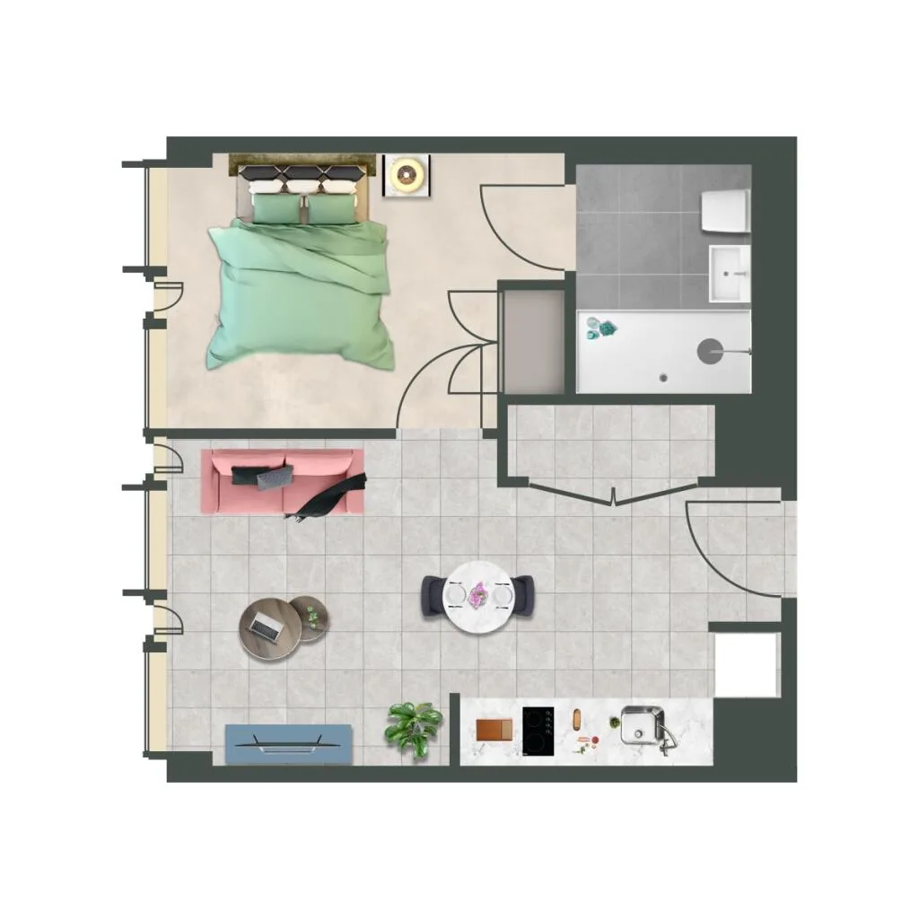 Studio flat for rent