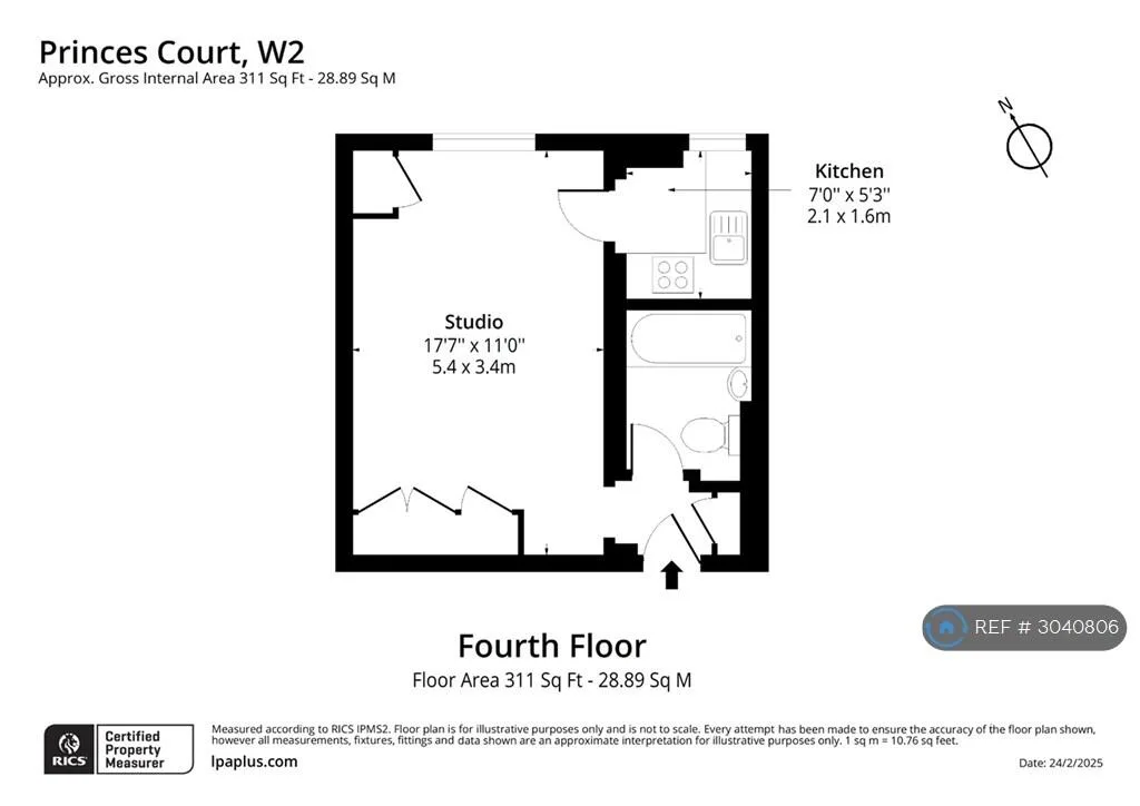 Studio flat for rent