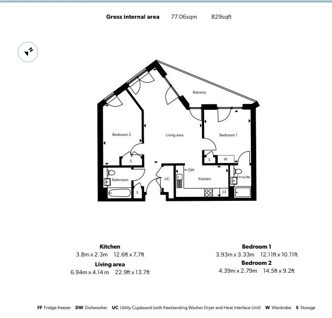 2 bedroom flat for rent
