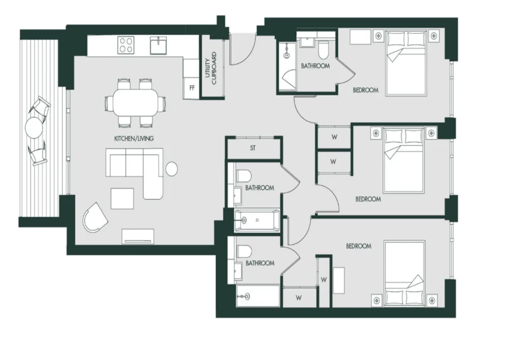 3 bedroom apartment for rent