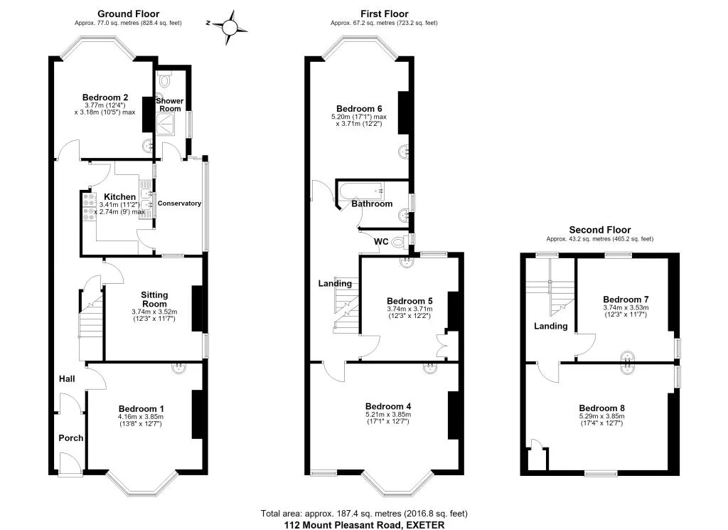 7 bedroom terraced house for rent