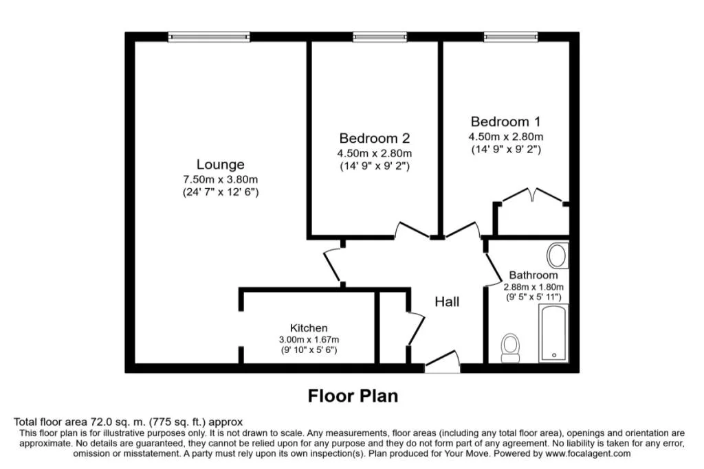 2 bedroom flat for rent