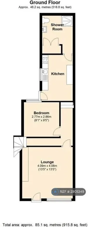 4 bedroom end of terrace house for rent