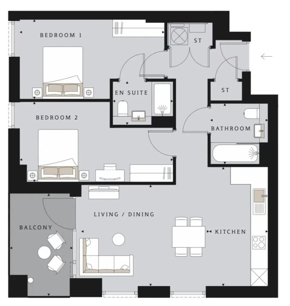 2 bedroom flat for rent