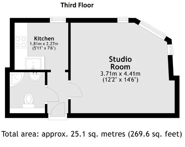 Studio flat for rent