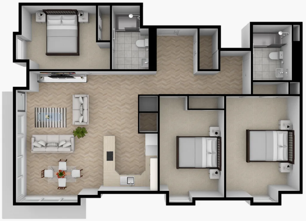 3 bedroom flat for rent