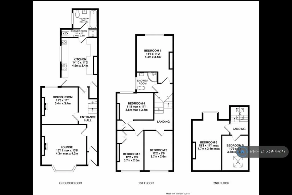 6 bedroom terraced house for rent