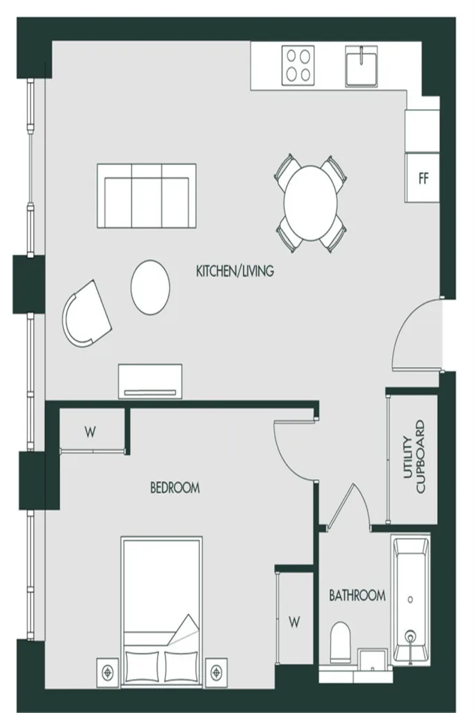 1 bedroom apartment for rent