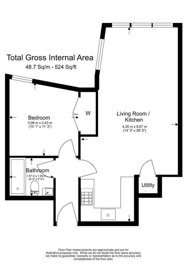 1 bedroom apartment for rent