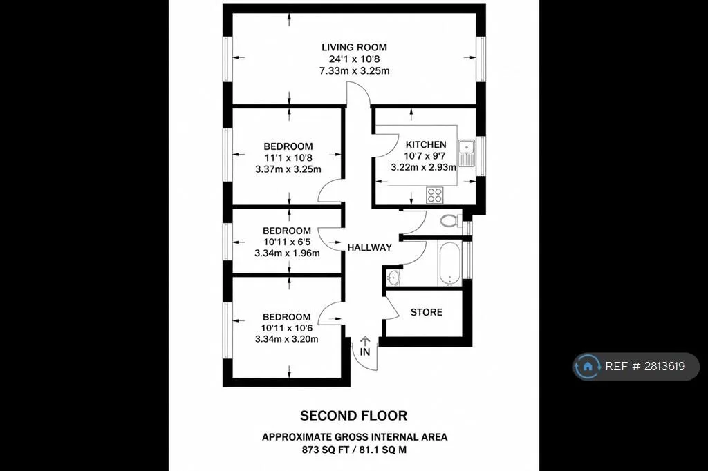 3 bedroom flat for rent