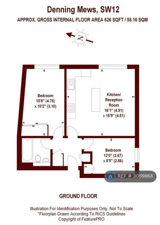 2 bedroom flat for rent