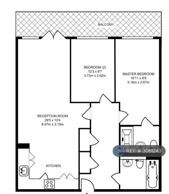 2 bedroom flat for rent