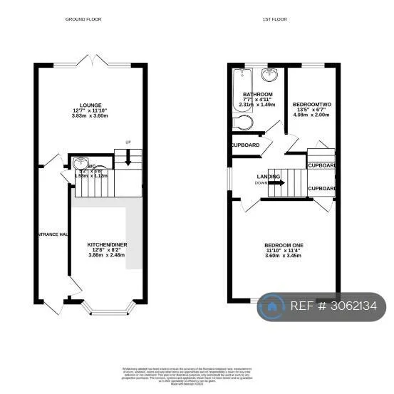 2 bedroom semi-detached house for rent
