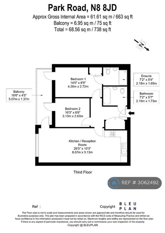 2 bedroom flat for rent