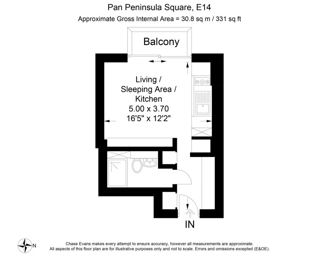 Studio flat for rent