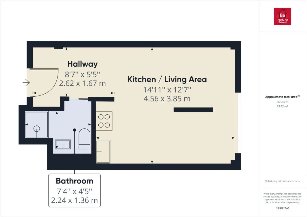 Studio flat for rent