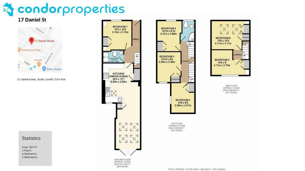 6 bedroom house for rent