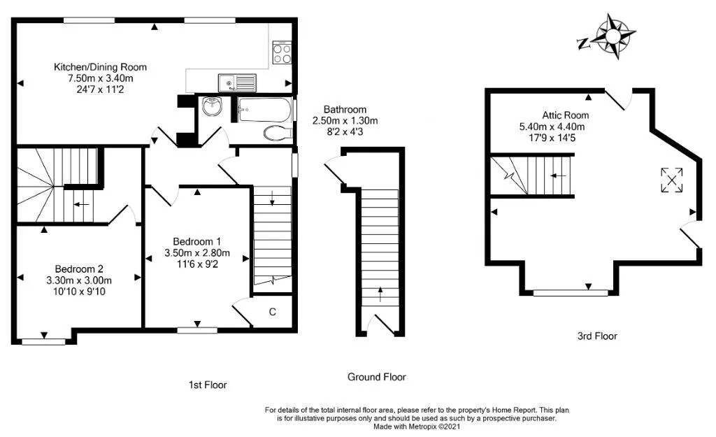 3 bedroom maisonette for rent