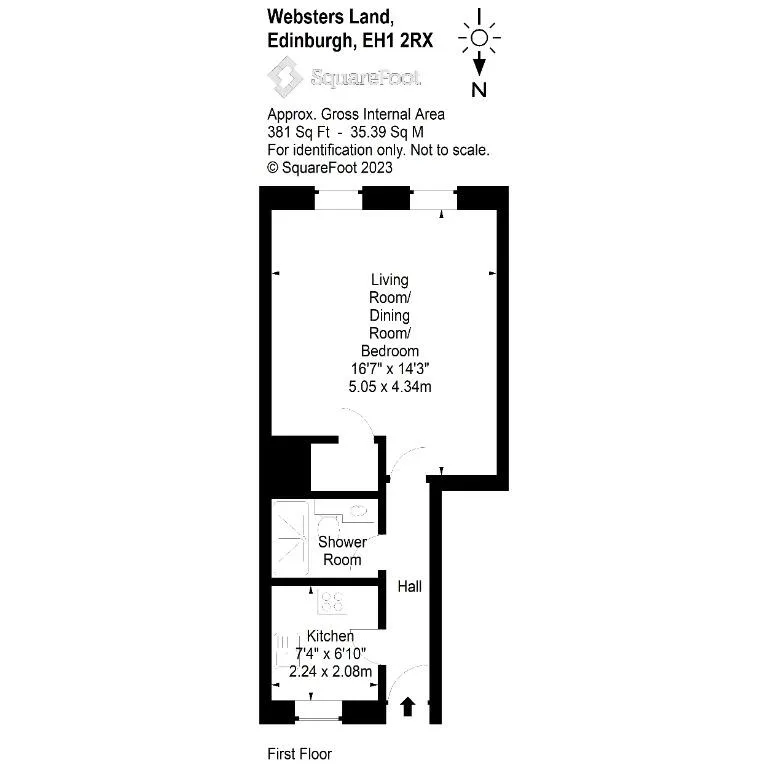 Studio flat for rent