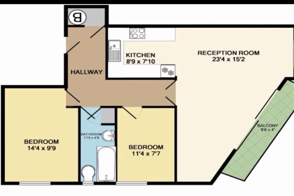 2 bedroom apartment for rent