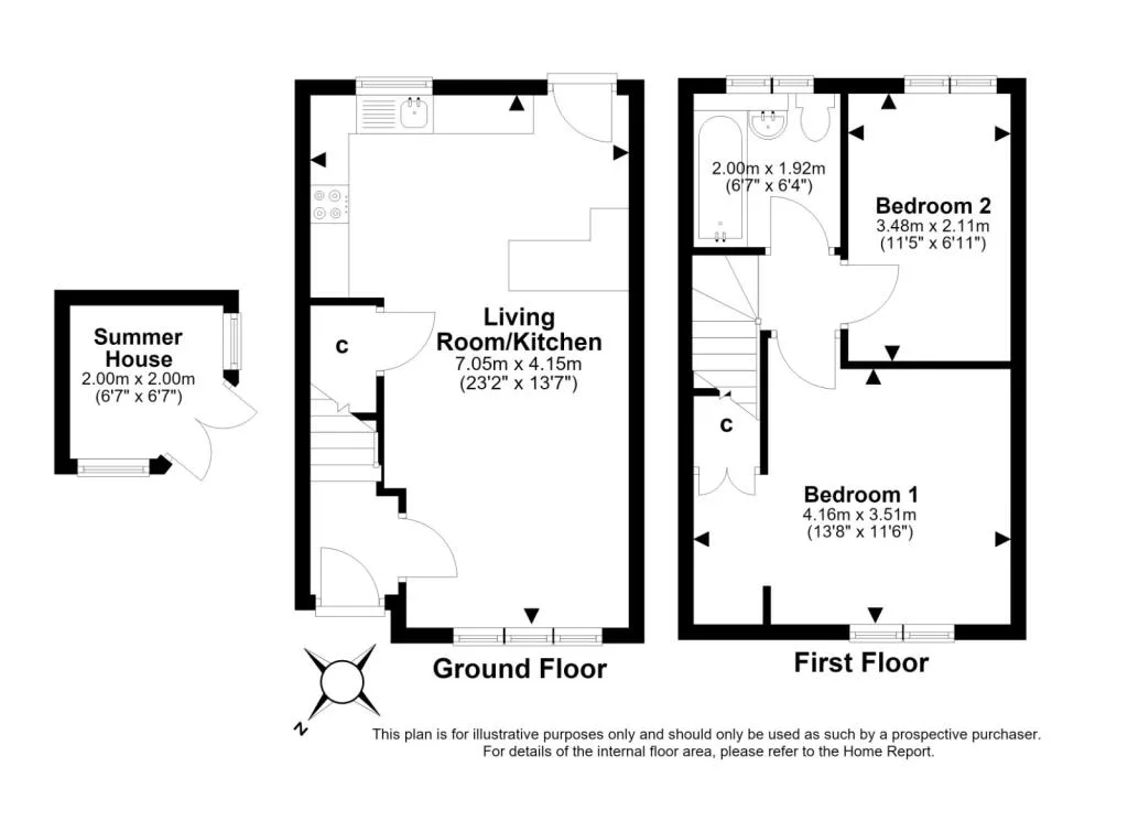 2 bedroom semi-detached house for rent