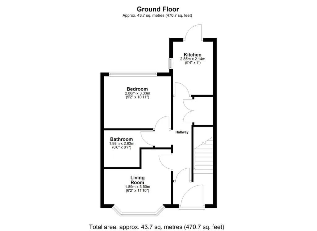 1 bedroom flat for rent