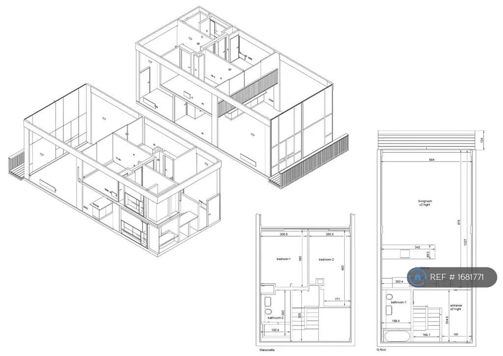 2 bedroom maisonette for rent