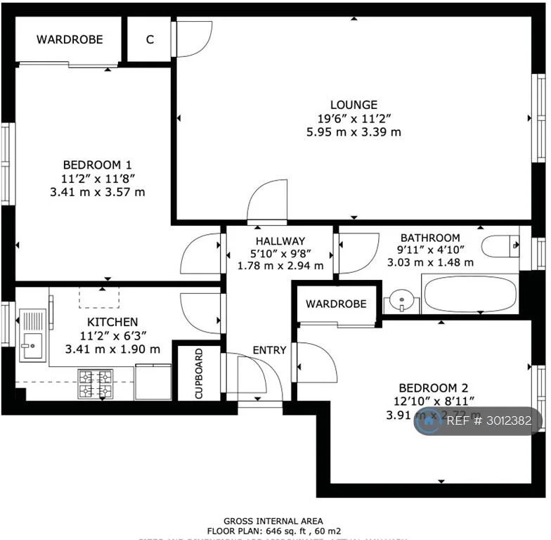 2 bedroom flat for rent